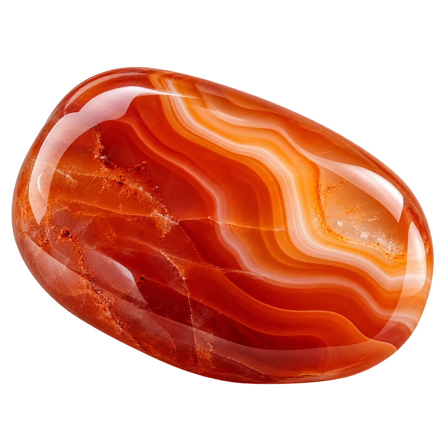 Reference illustration: grouped rough carnelian stones with translucent orange and red-brown tones.